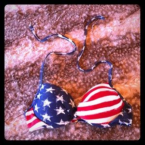 Women’s American Flag bikini top size Medium